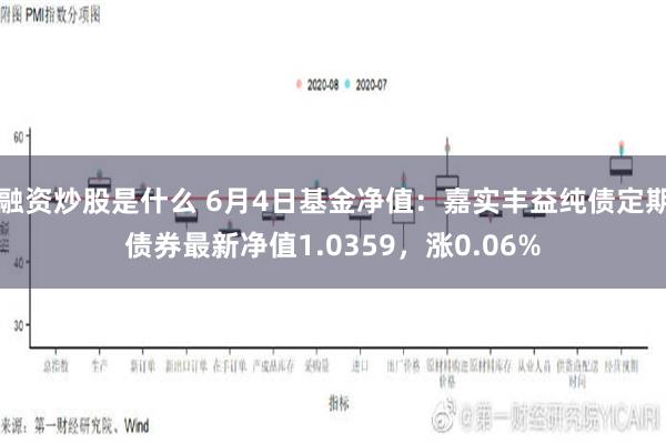 融资炒股是什么 6月4日基金净值：嘉实丰益纯债定期债券最新净值1.0359，涨0.06%