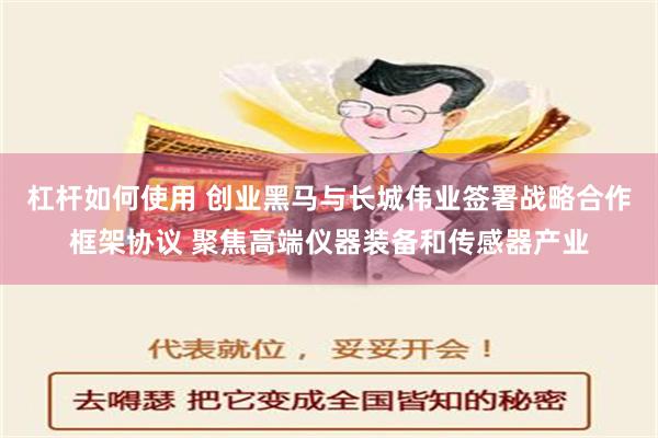 杠杆如何使用 创业黑马与长城伟业签署战略合作框架协议 聚焦高端仪器装备和传感器产业