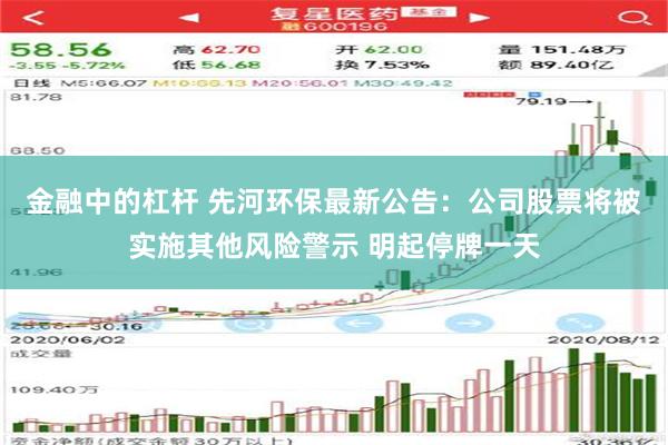 金融中的杠杆 先河环保最新公告：公司股票将被实施其他风险警示 明起停牌一天